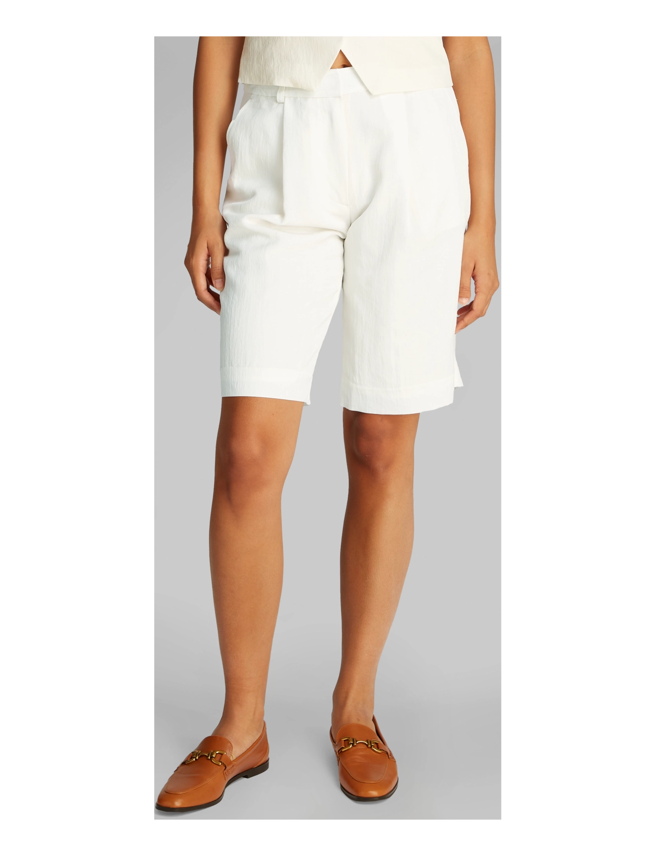 Calvin Klein Tech Texture Shorts, 42, Weiß - Bermudas, Frauen