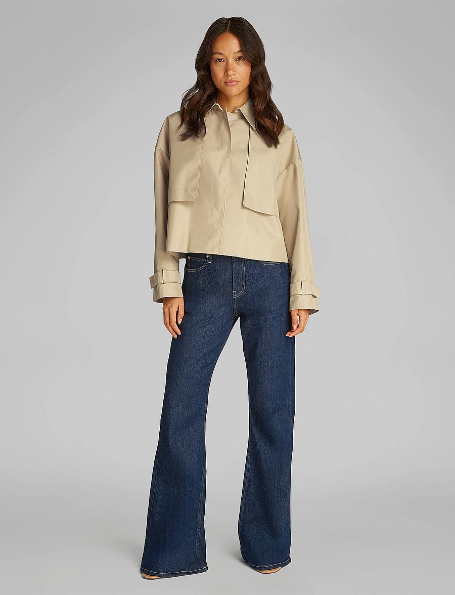 Calvin Klein - COTTON TWILL TRENCH JACKET - starfish - 0