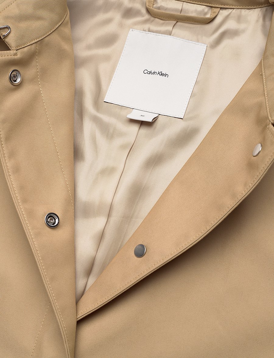 Calvin Klein - COTTON TWILL TRENCH JACKET - starfish - 5