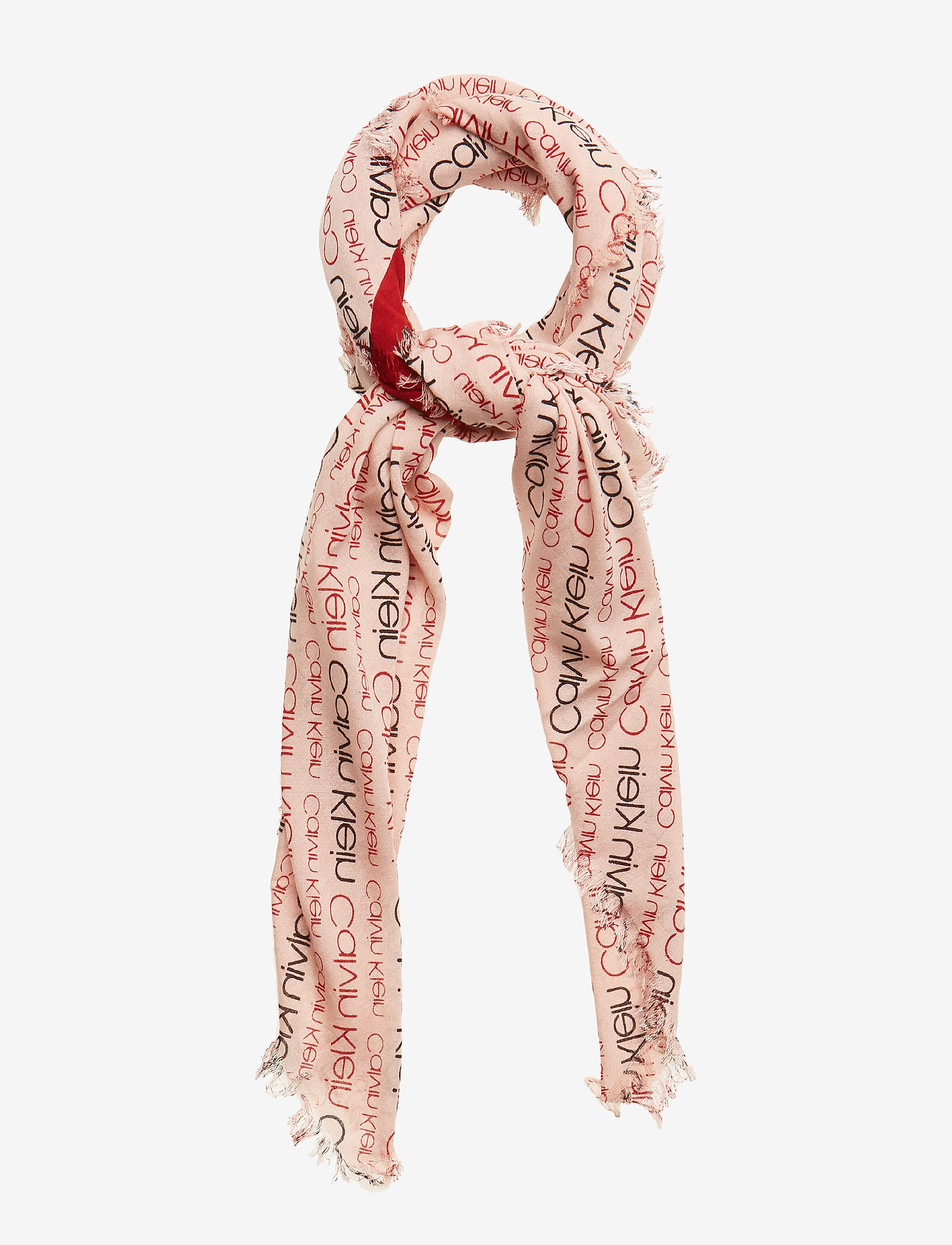 LOGO SCARF M - DARK RED