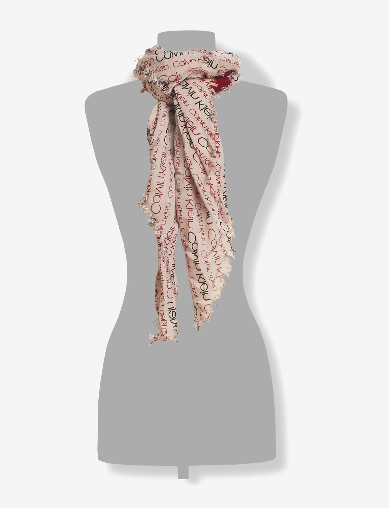 Calvin Klein - LOGO SCARF M - dark red - 1