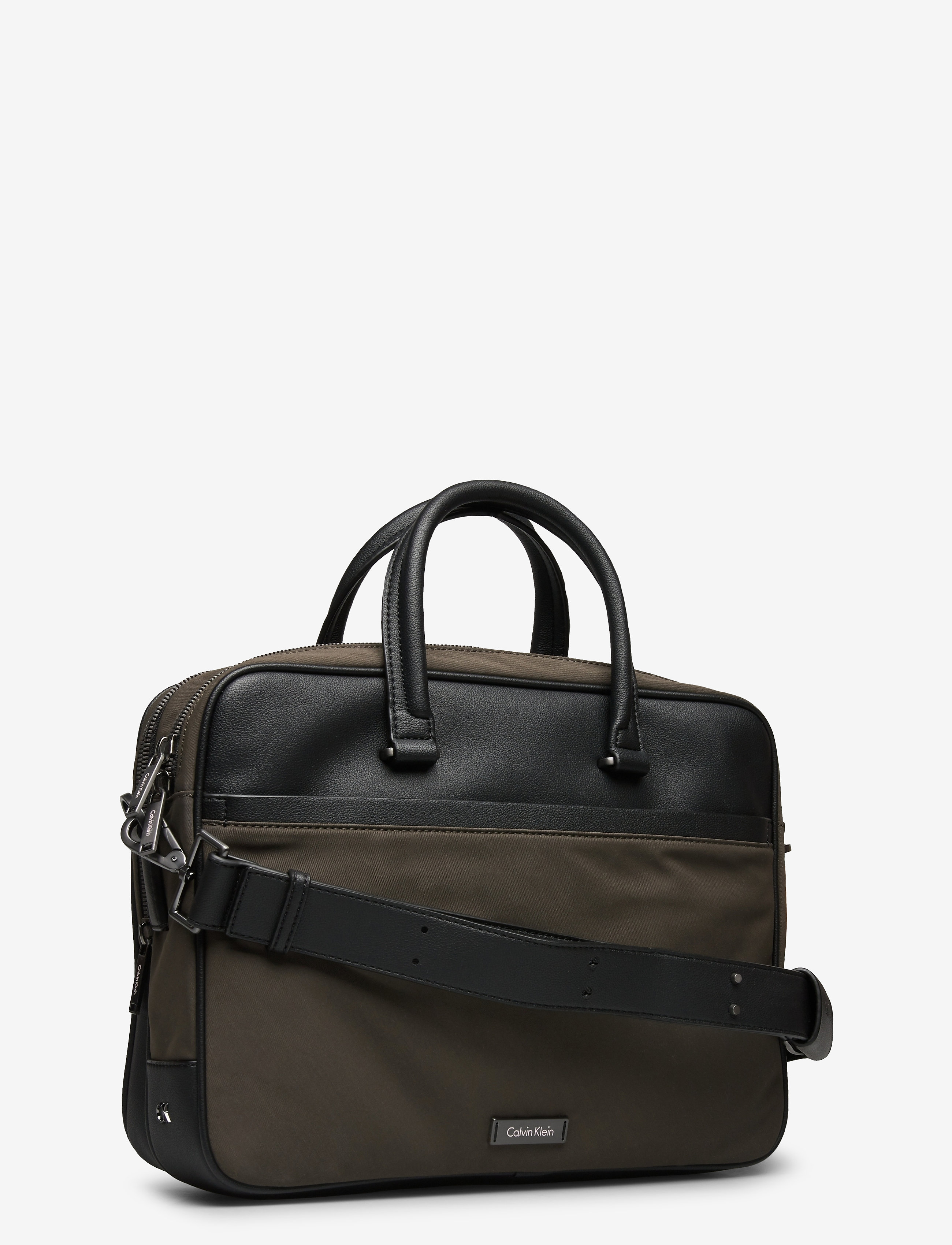 Calvin Klein - ADAM NYLON LAPTOP BAG EXTRA - black olive - 2
