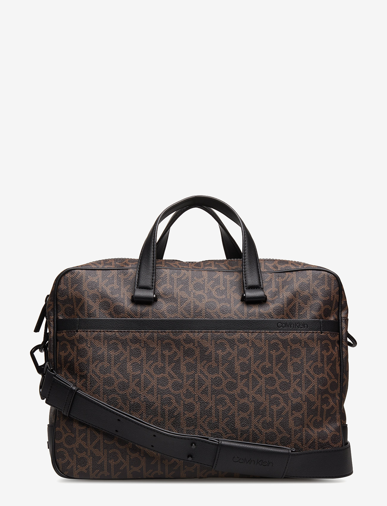 CK MONO LAPTOP BAG E - BROWN MONOGRAM