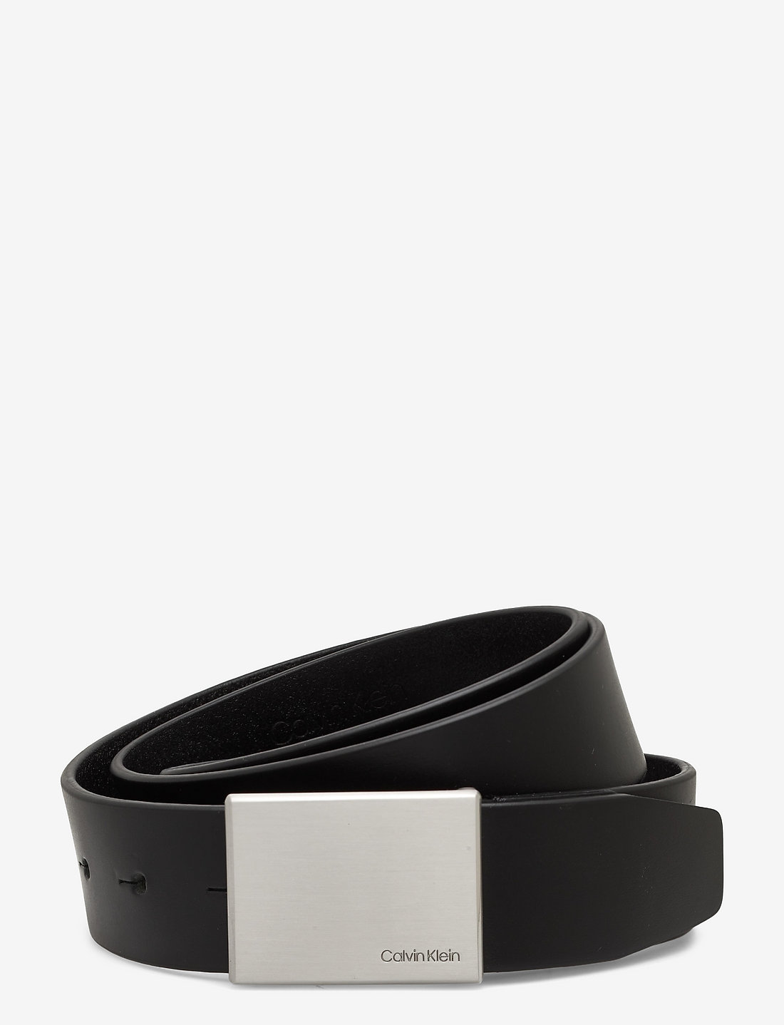 Calvin Klein - FORMAL PLAQUE BELT 3.5CM - classic belts - black - 1