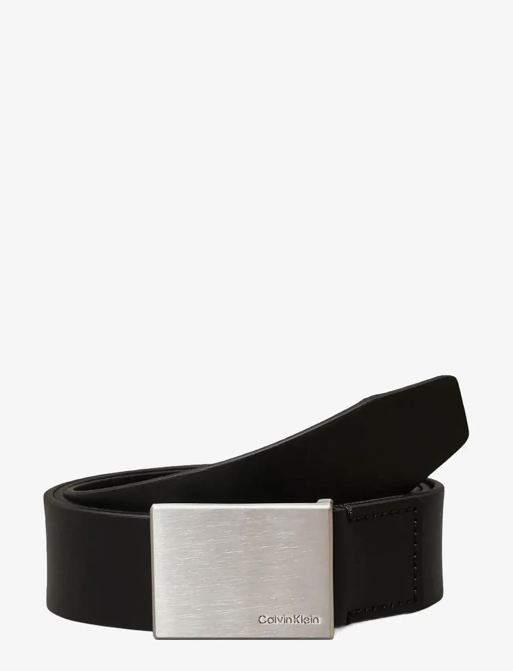 Calvin Klein - FORMAL PLAQUE BELT 3.5CM - classic belts - black - 3