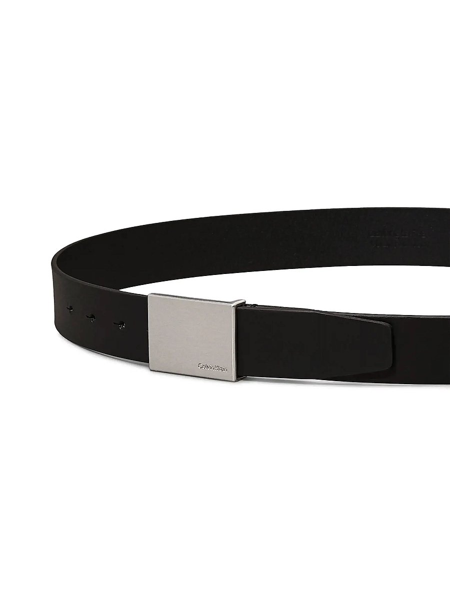 Calvin Klein - FORMAL PLAQUE BELT 3.5CM - klassikalised vööd - black - 5