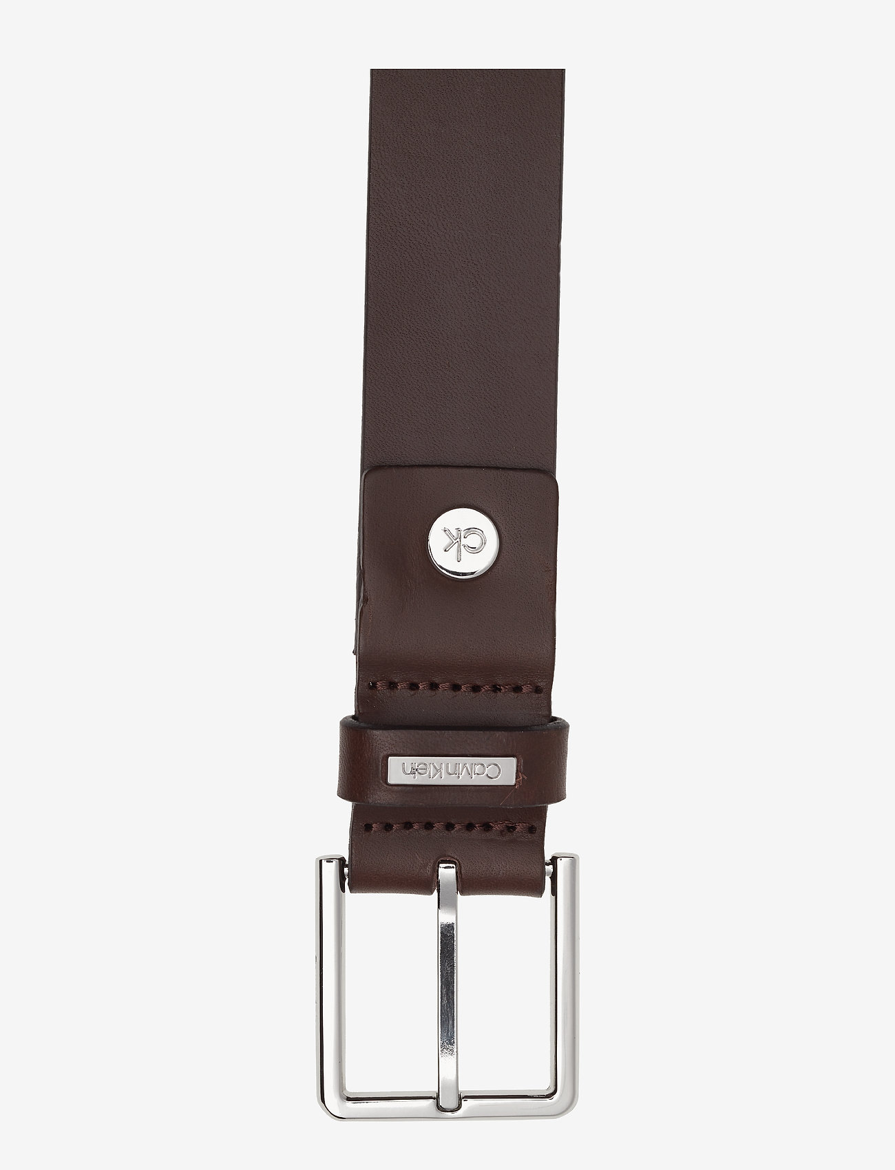 Calvin Klein - 3.5CM ADJ.METAL PLAT - dark brown - 1