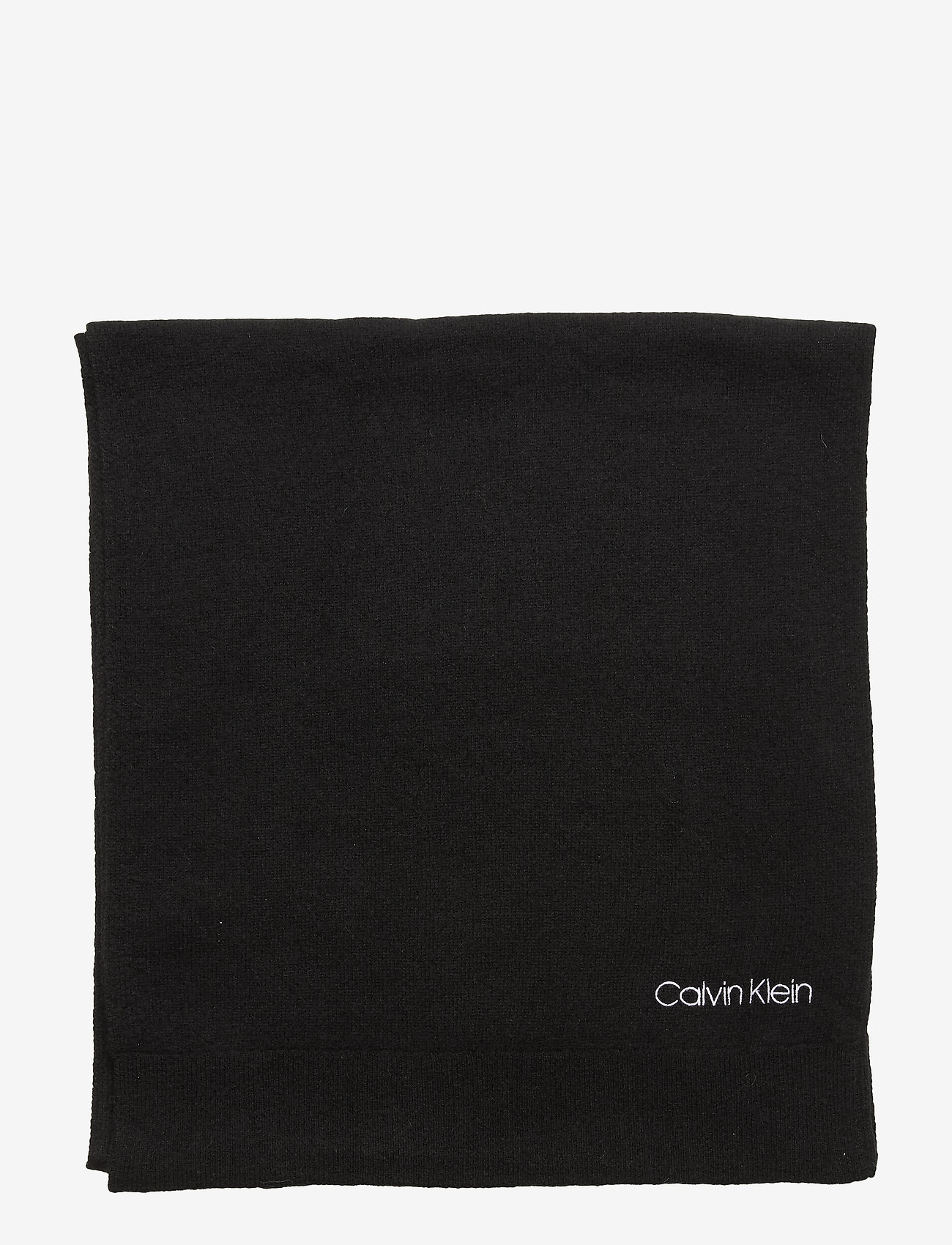 Calvin Klein - BOILED WOOL SCARF - black - 2