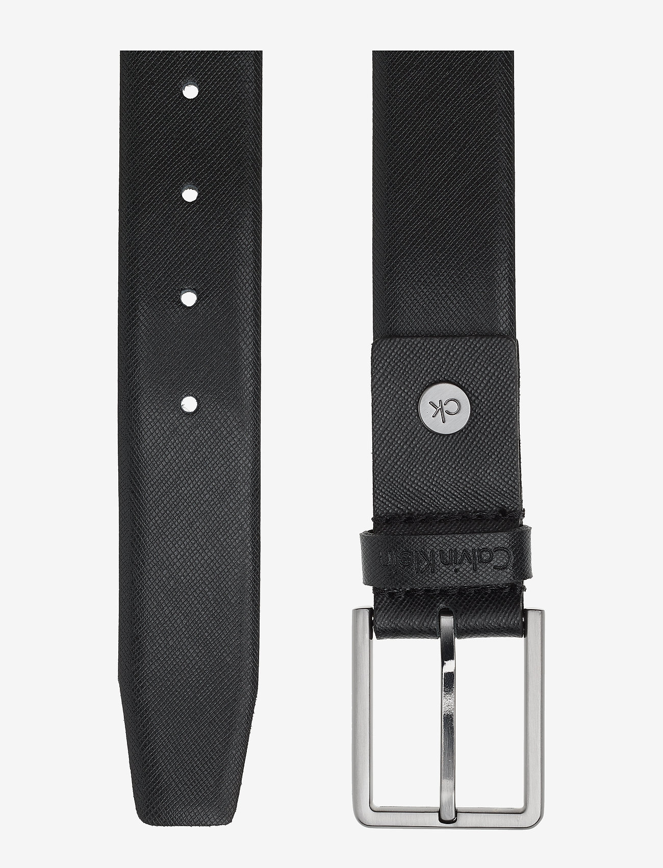 Calvin Klein - 3.5CM ADJ.BOMBED BELT SAFFIANO - black - 1