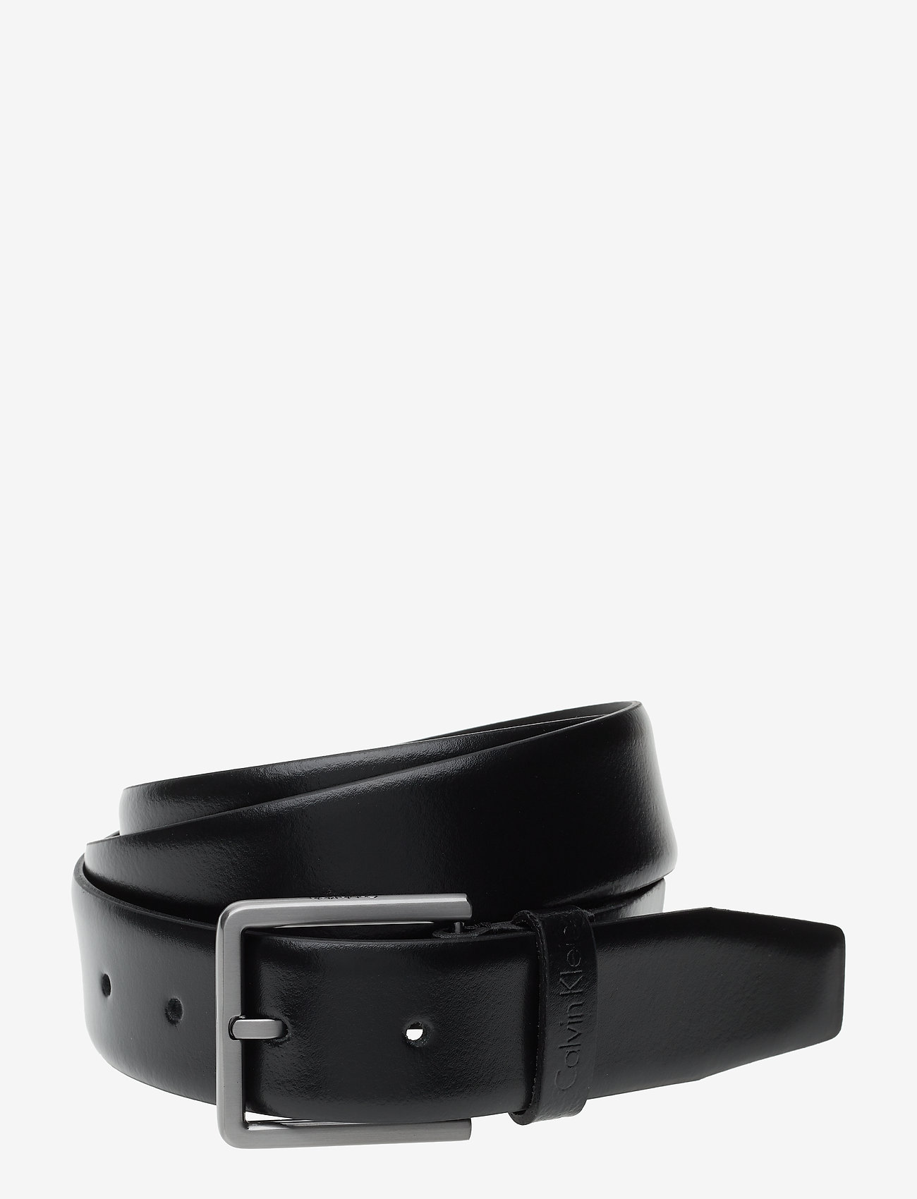 Calvin Klein - 3.5CM ADJ.BOMBED BELT - black - 0
