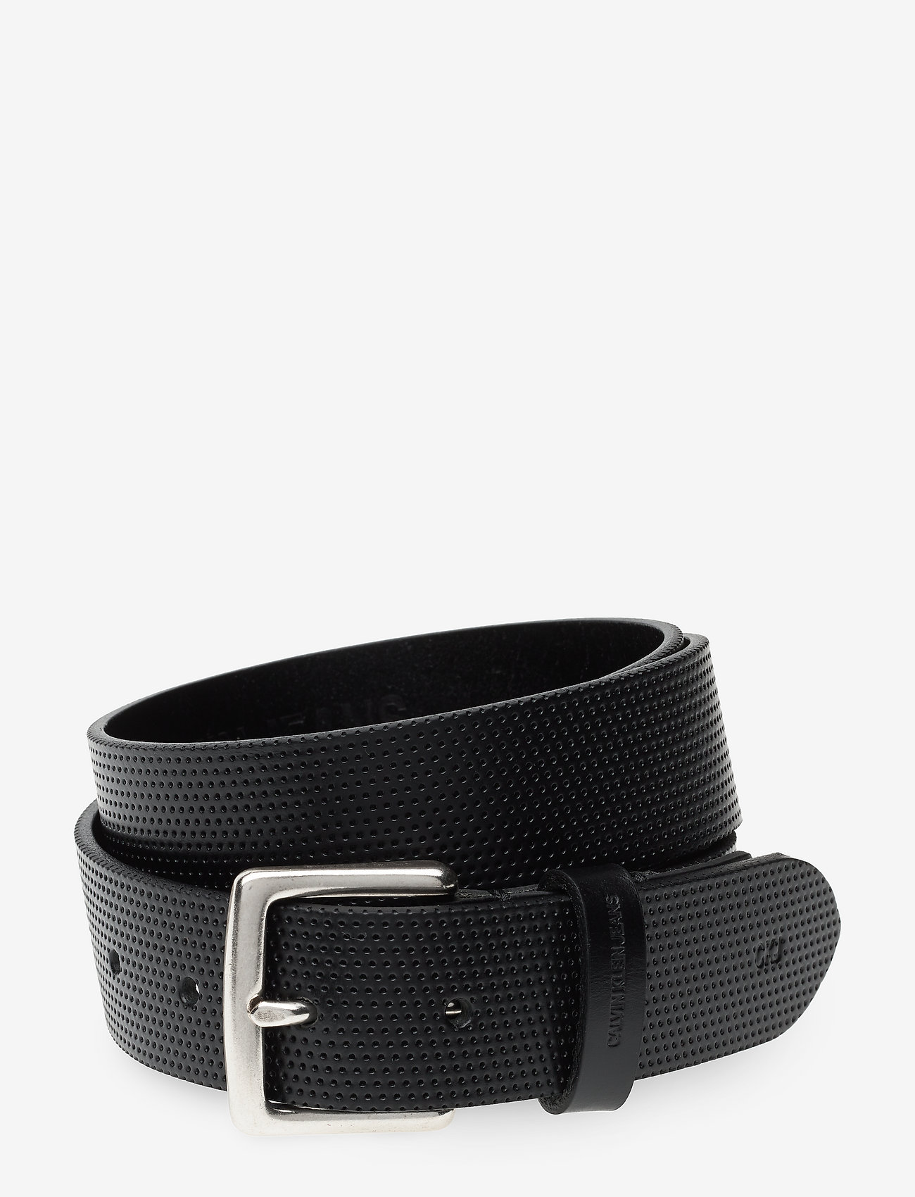 Calvin Klein - J ADJUSTABLE LEATHER BELT 3.5CM - black - 0