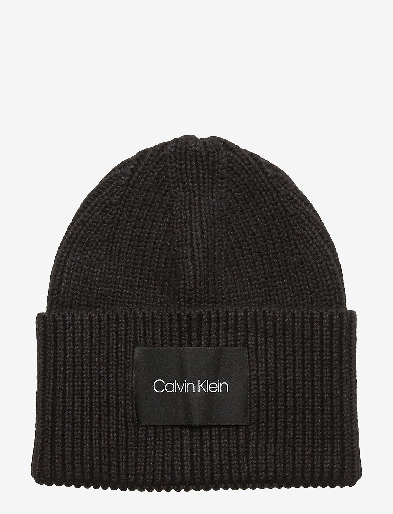Calvin Klein - XL FOLD RIB BEANIE - black - 0