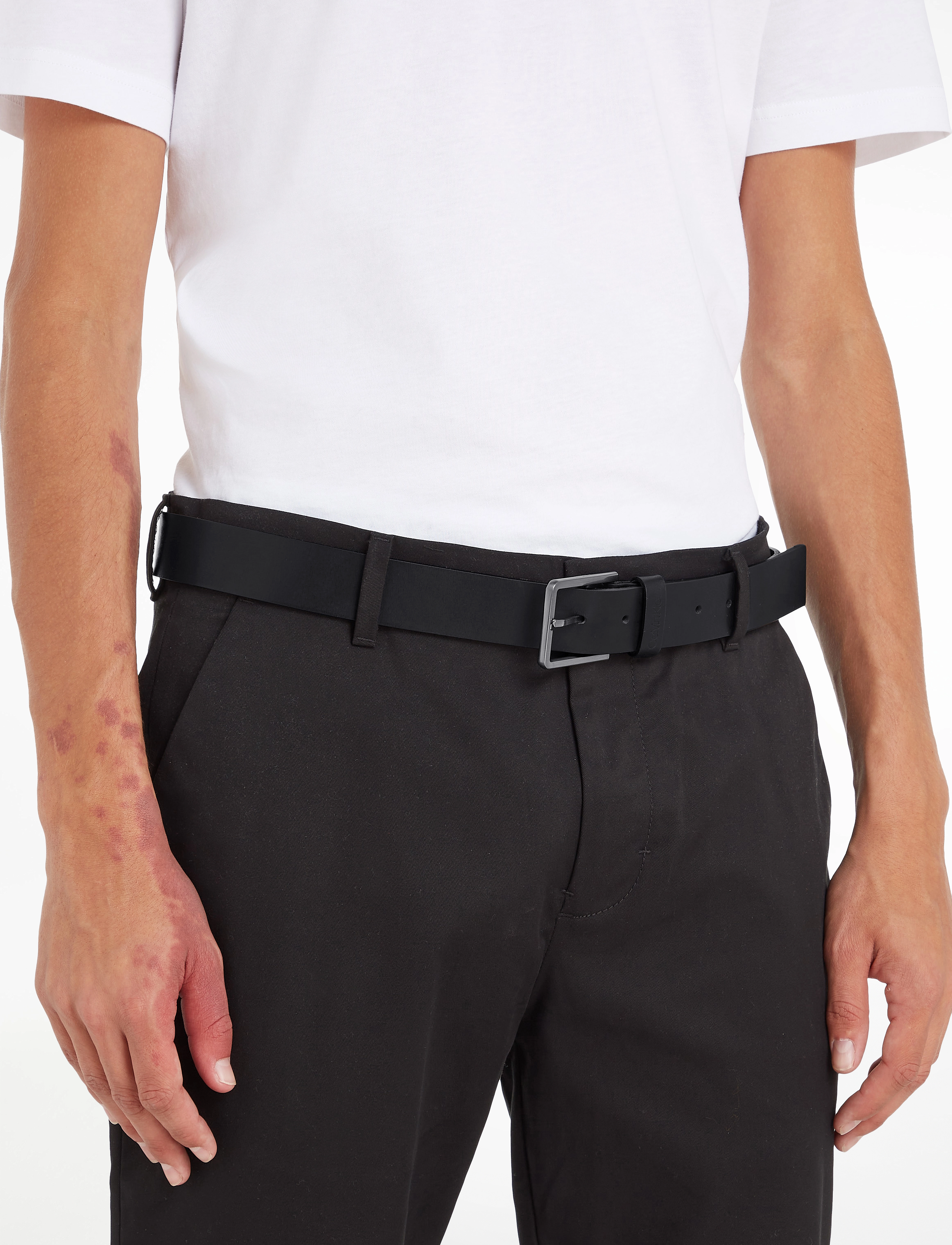 Calvin Klein 35MM ESSENTIAL BELT - Bælter - BLACK / black