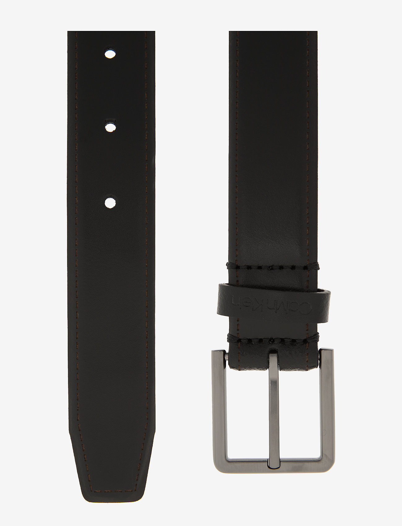 Calvin Klein - 30MM BROGUE BOMBED BELT - black - 1