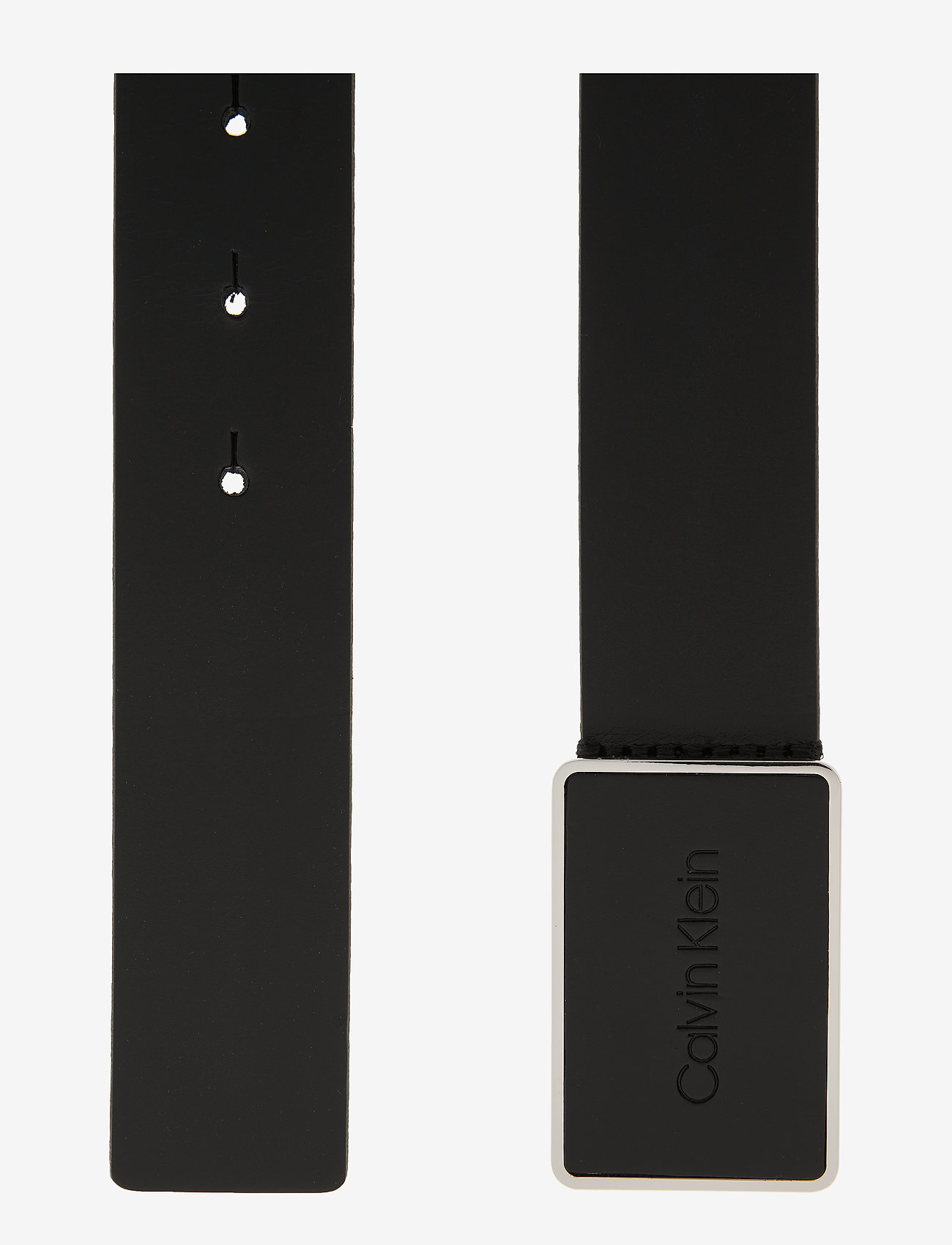 Calvin Klein - 35MM LEATHER PLAQUE BELT - black - 1