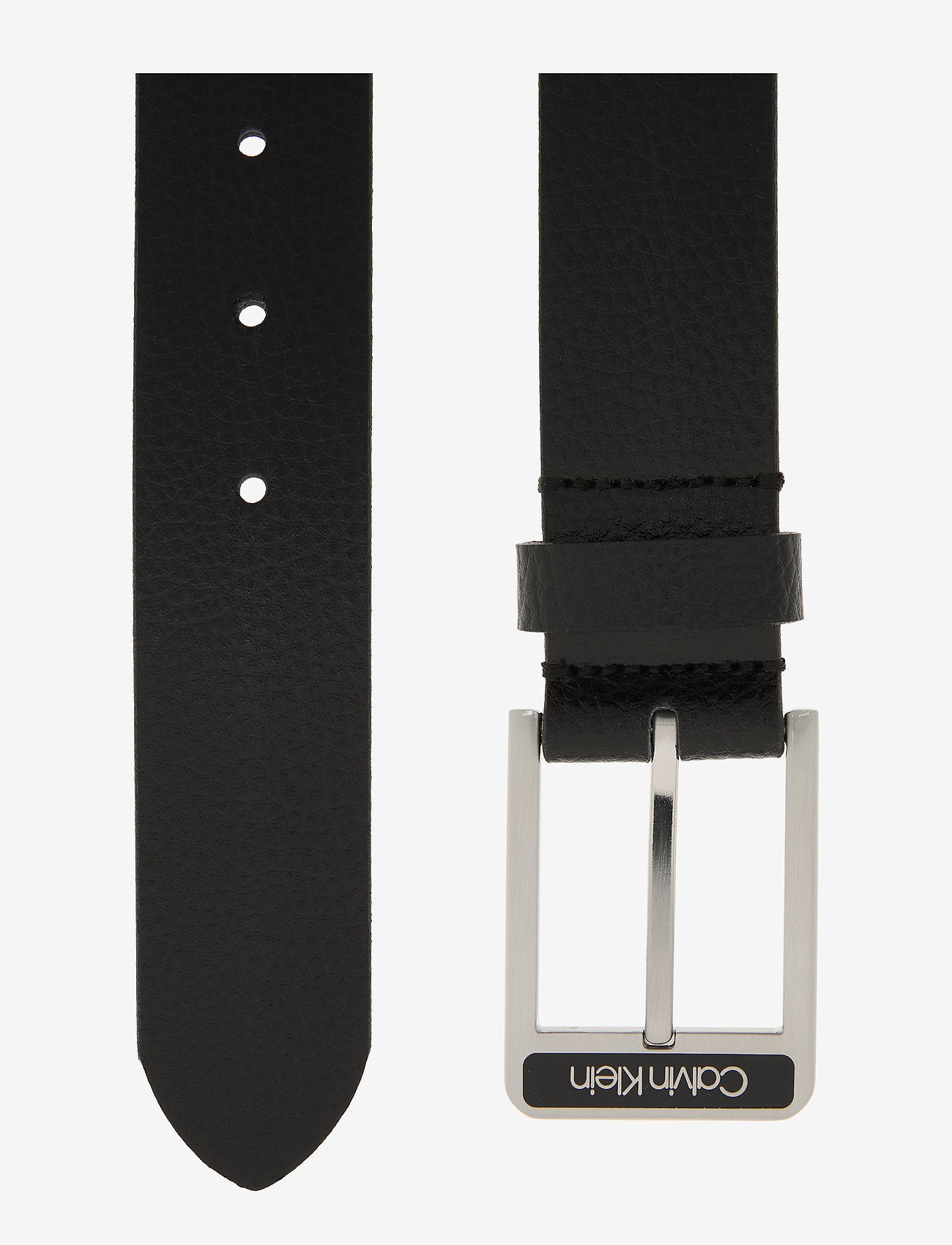 Calvin Klein - 35MM ENAMEL BUCKLE PEBBLE BELT - black - 1