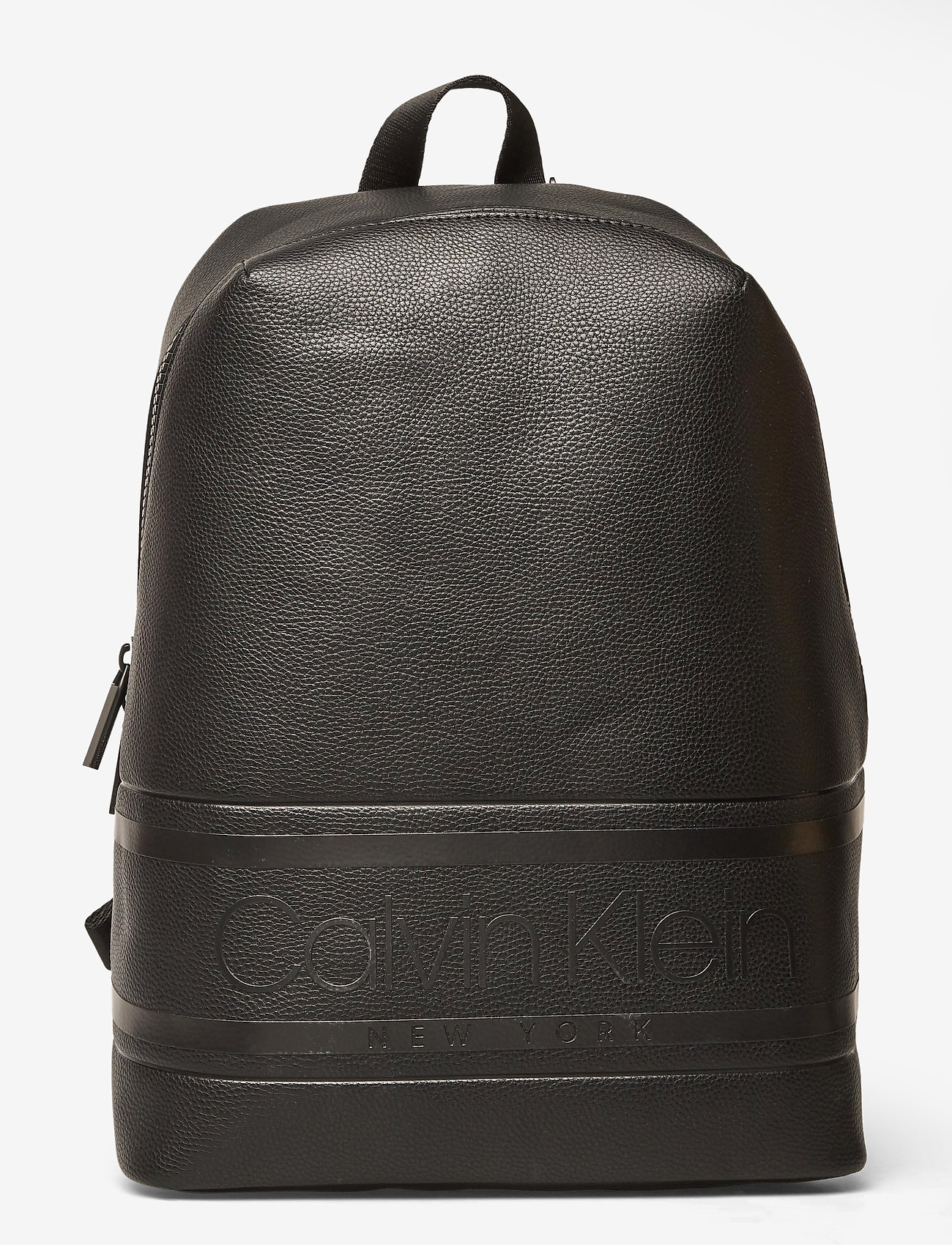 Calvin Klein - STRIPED LOGO PU ROUN - ck black - 0