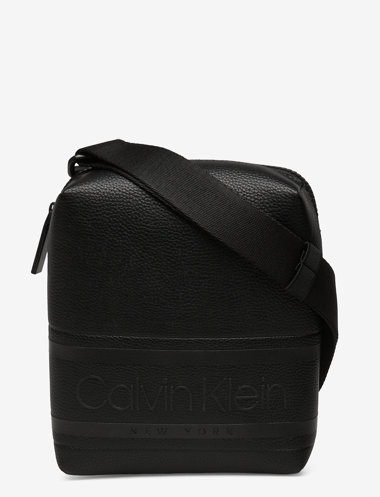 Calvin Klein - STRIPED LOGO PU MINI - ck black - 0