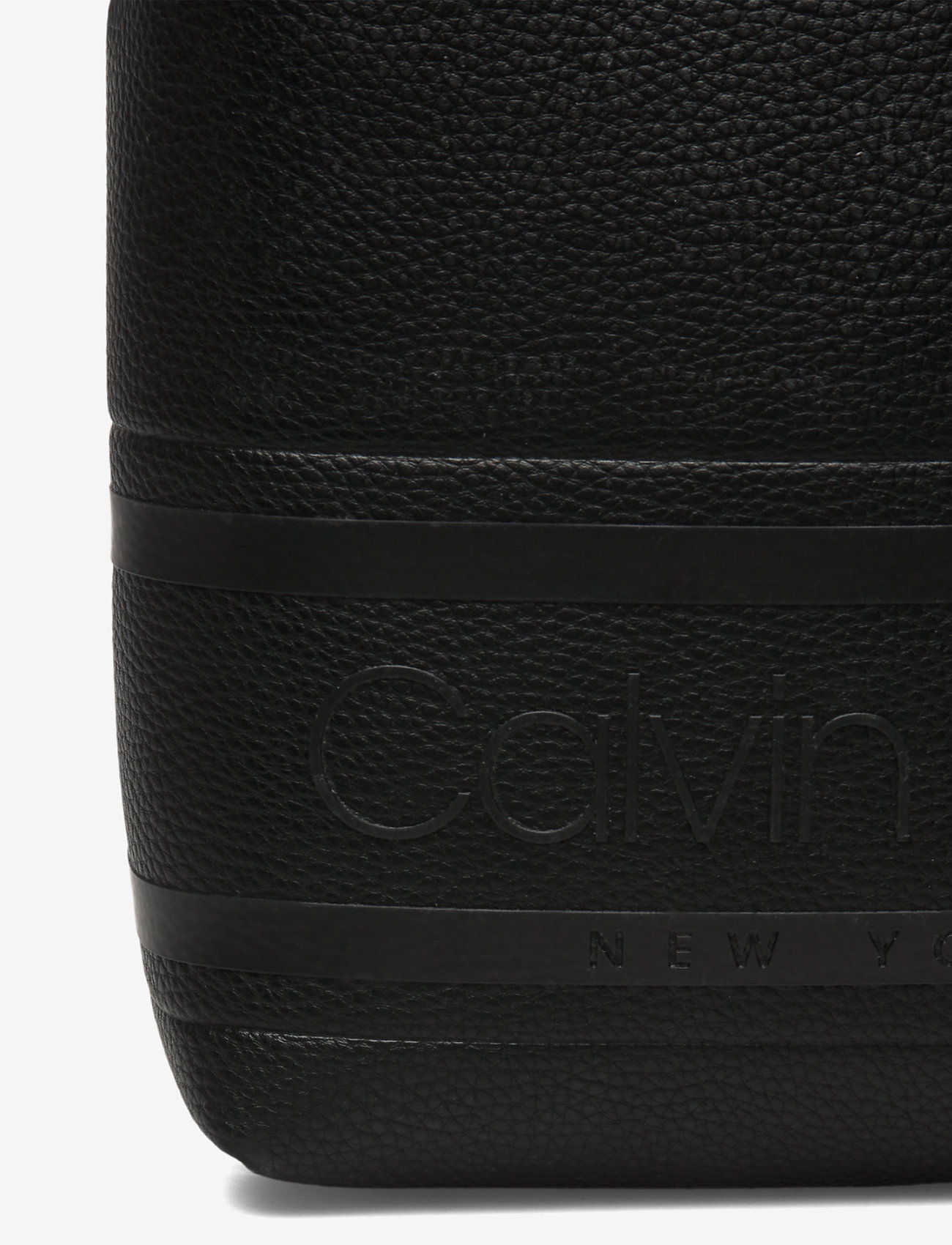 Calvin Klein - STRIPED LOGO PU MINI - ck black - 3
