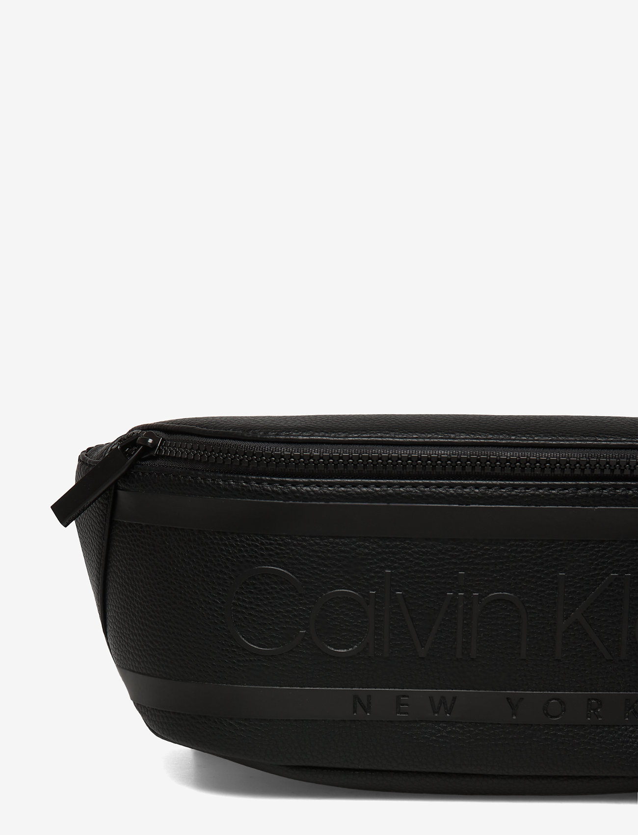 Calvin Klein - STRIPED LOGO PU WAIS - ck black - 3