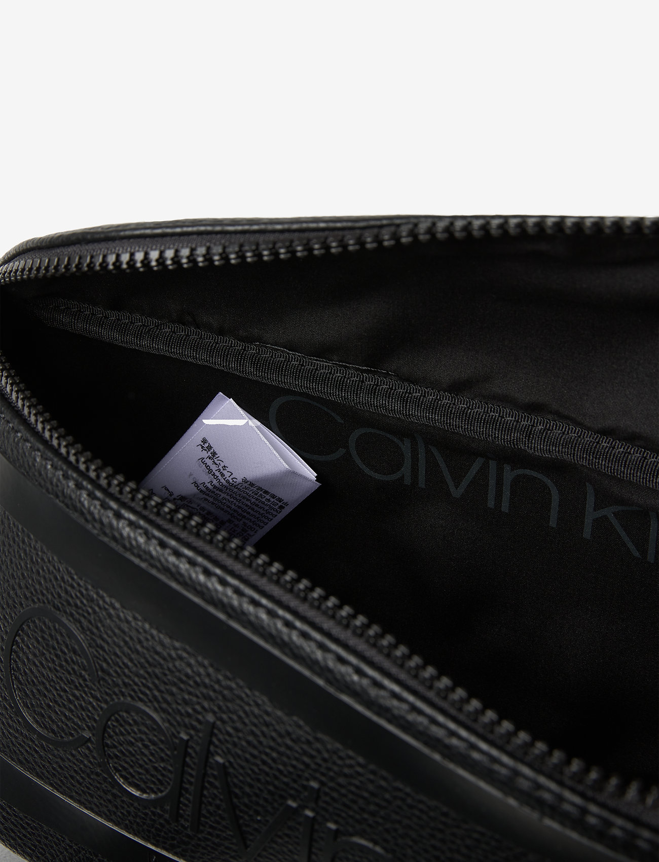 Calvin Klein - STRIPED LOGO PU WAIS - ck black - 4