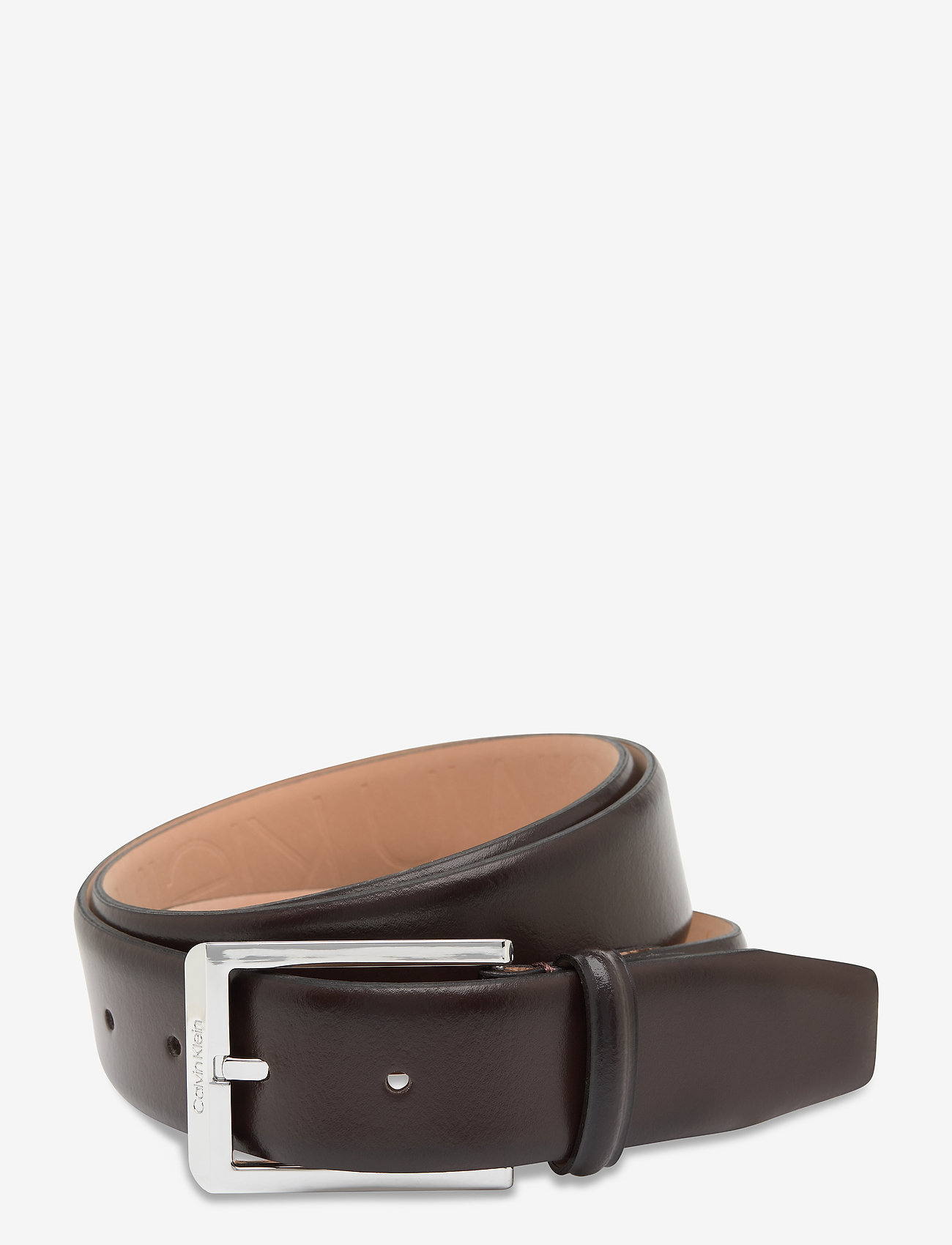 Calvin Klein - 35MM ADJ SKIVED BUCKLE - dark brown - 0