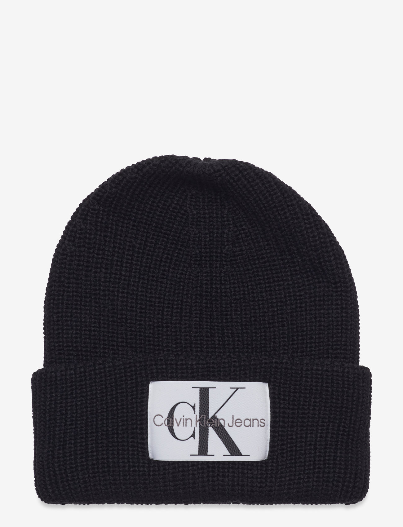 Calvin Klein - MONOLOGO PATCH BEANIE - black - 0