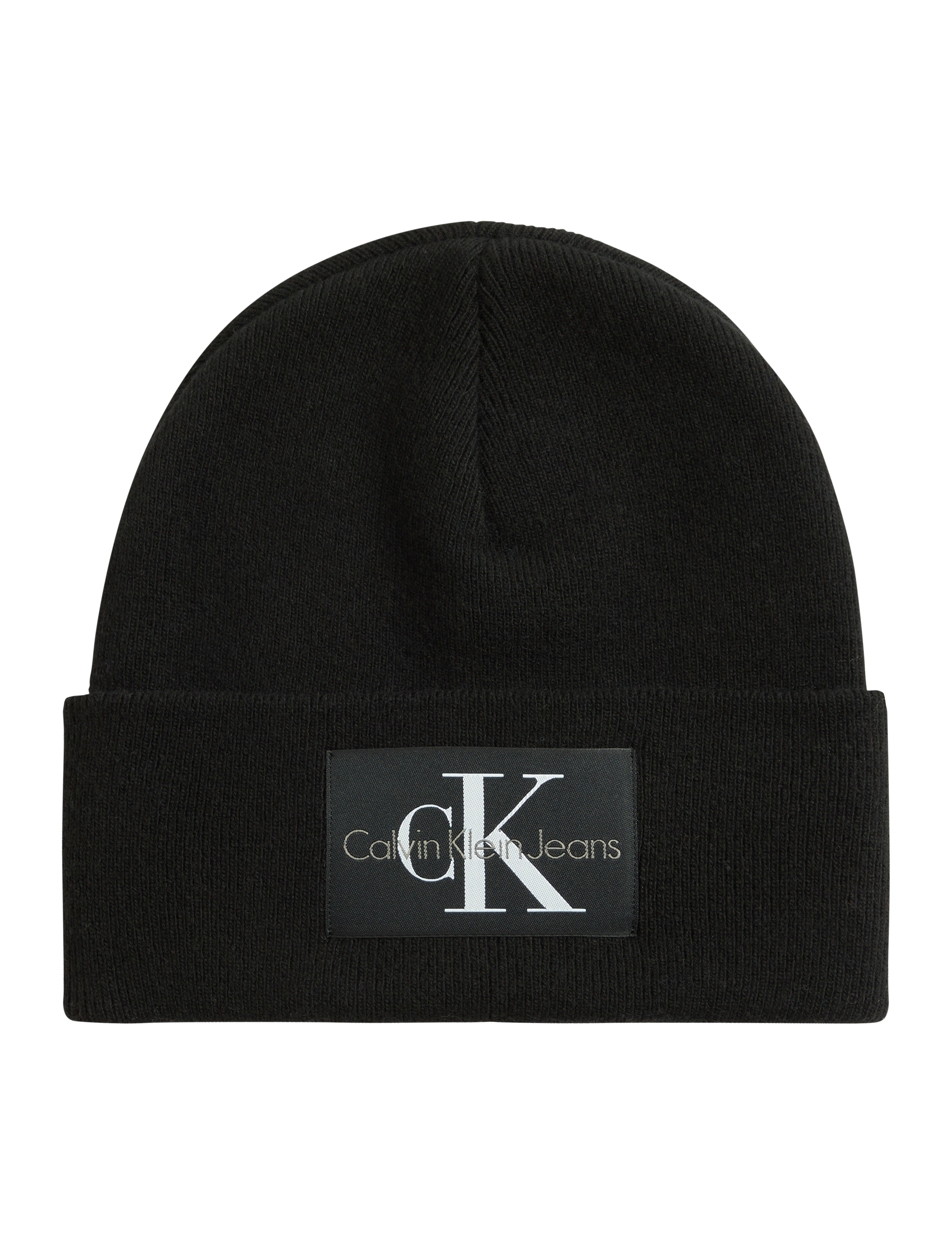 Calvin Klein - MONOLOGO PATCH NON-RIB BEANIE - black - 3