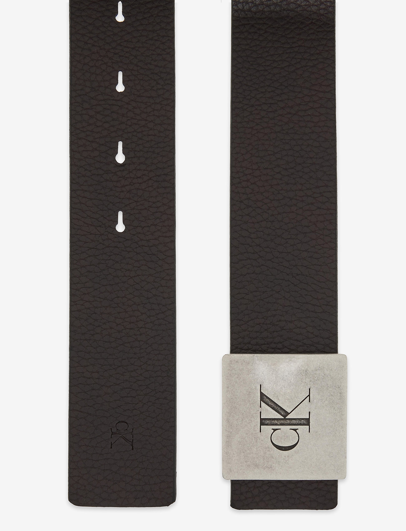 Calvin Klein - SQUARE PLAQUE REV BELT 38MM - black / bitter brown - 3