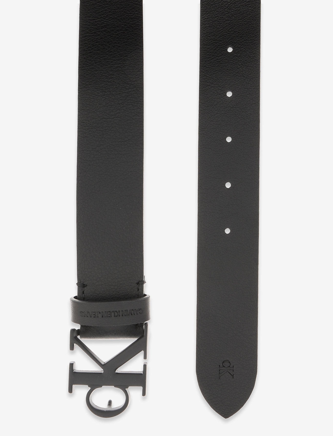 Calvin Klein - ROUNDED MONO PLAQUE BELT 35MM - black - 1