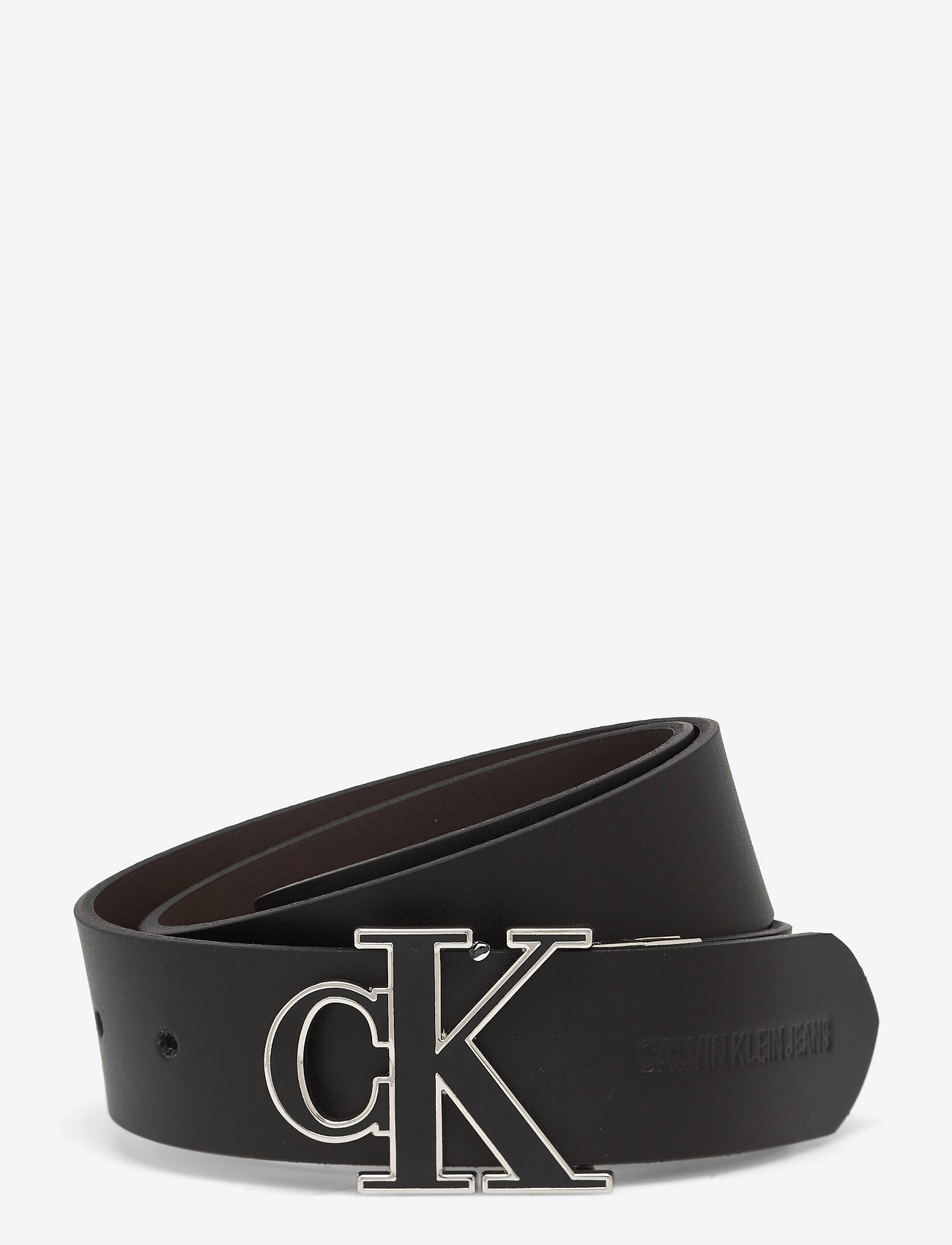 Calvin Klein - MONO HARDWARE REV/ADJ BELT 35MM - black/bitter brown - 0