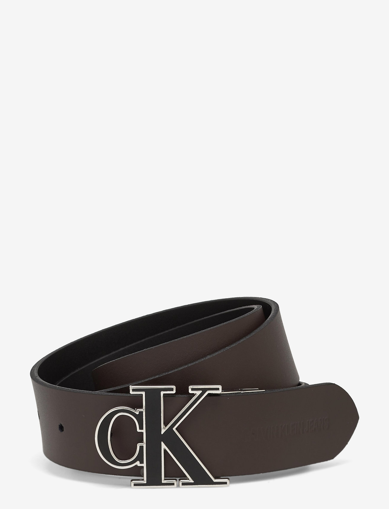 Calvin Klein - MONO HARDWARE REV/ADJ BELT 35MM - black/bitter brown - 1