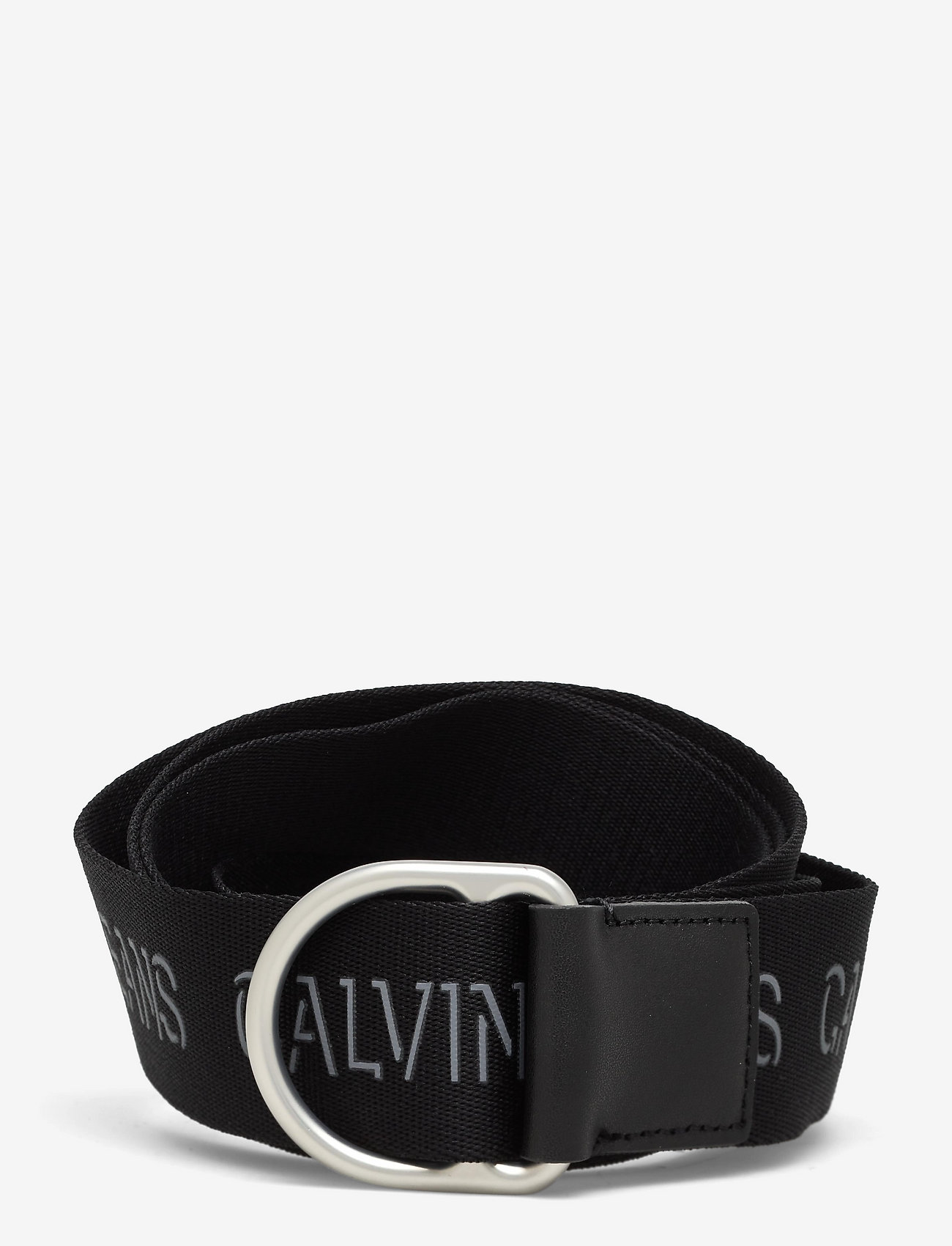 Calvin Klein - SLIDER D-RING WEBBING BELT 38MM - black - 0