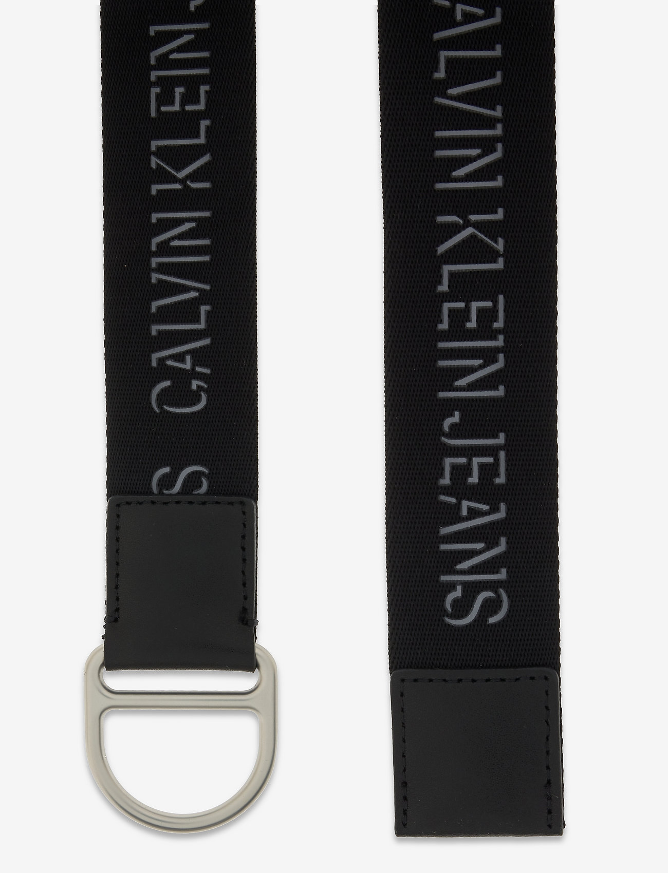 Calvin Klein - SLIDER D-RING WEBBING BELT 38MM - black - 1