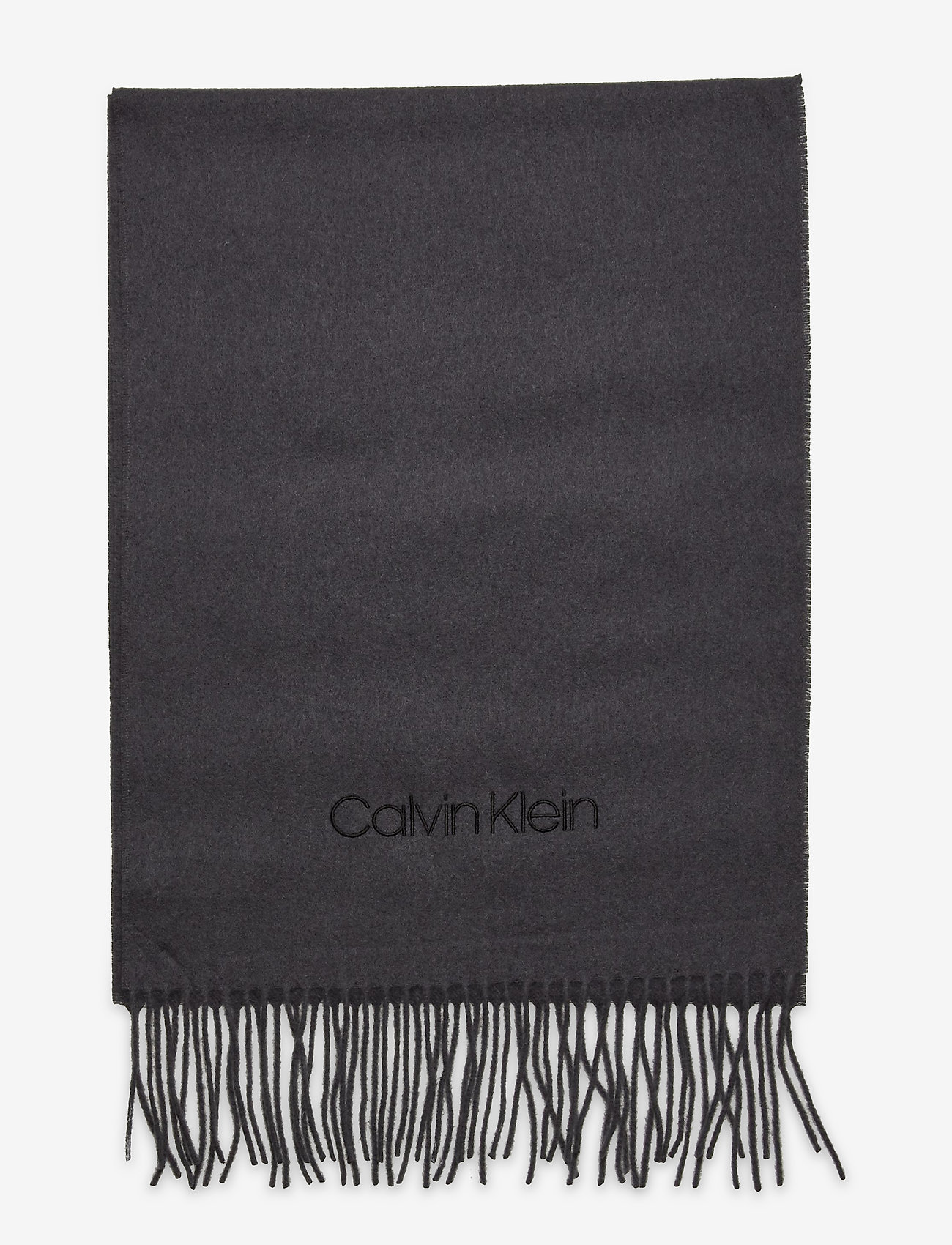Calvin Klein - BASIC WOOL WOVEN SCARF 35X180CM - charcoal - 1