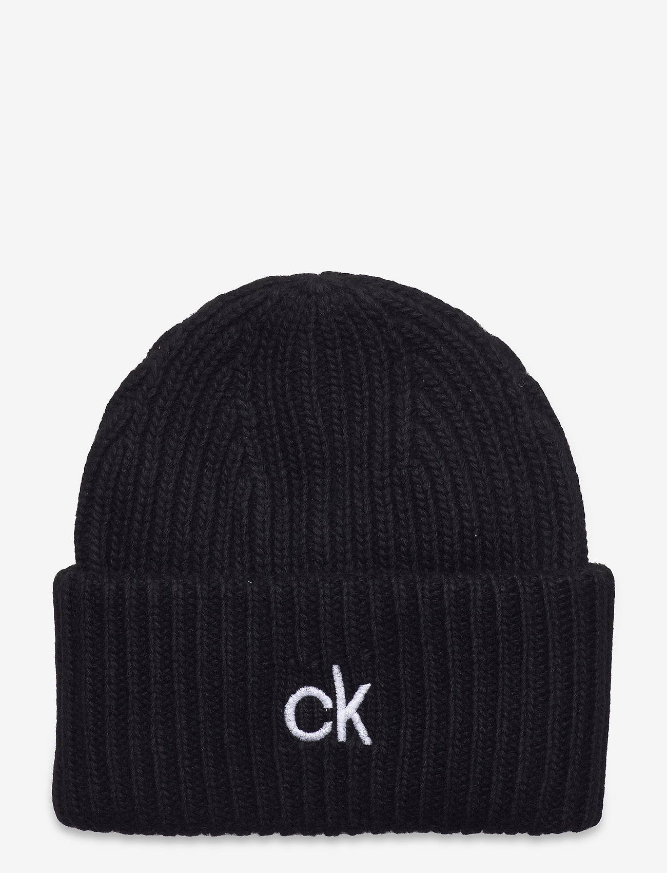 Calvin Klein - ORGANIC KNIT XL BEANIE - ck black - 0