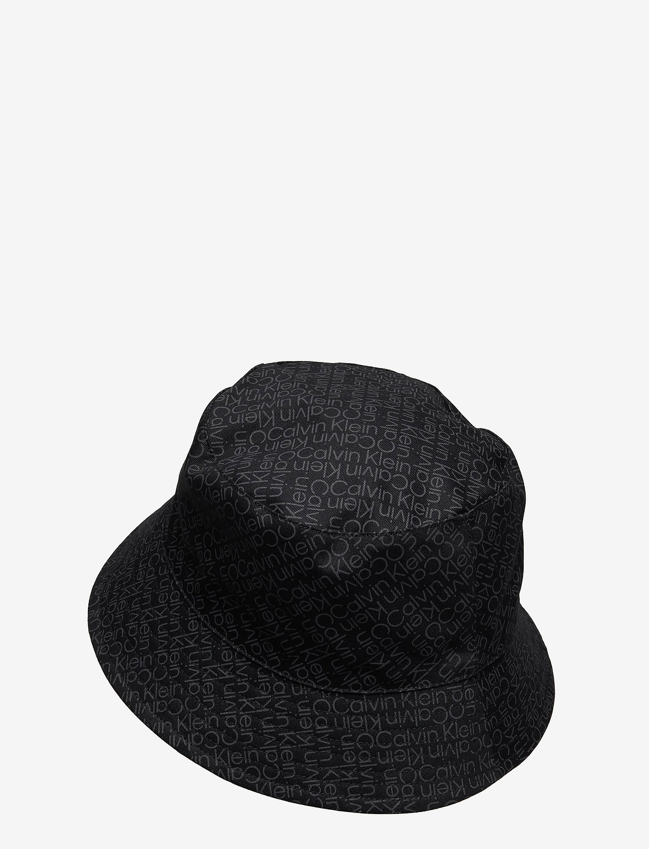 Calvin Klein - ZIG ZAG MONOGRAM REV BUCKET HAT - black zig zag - 1