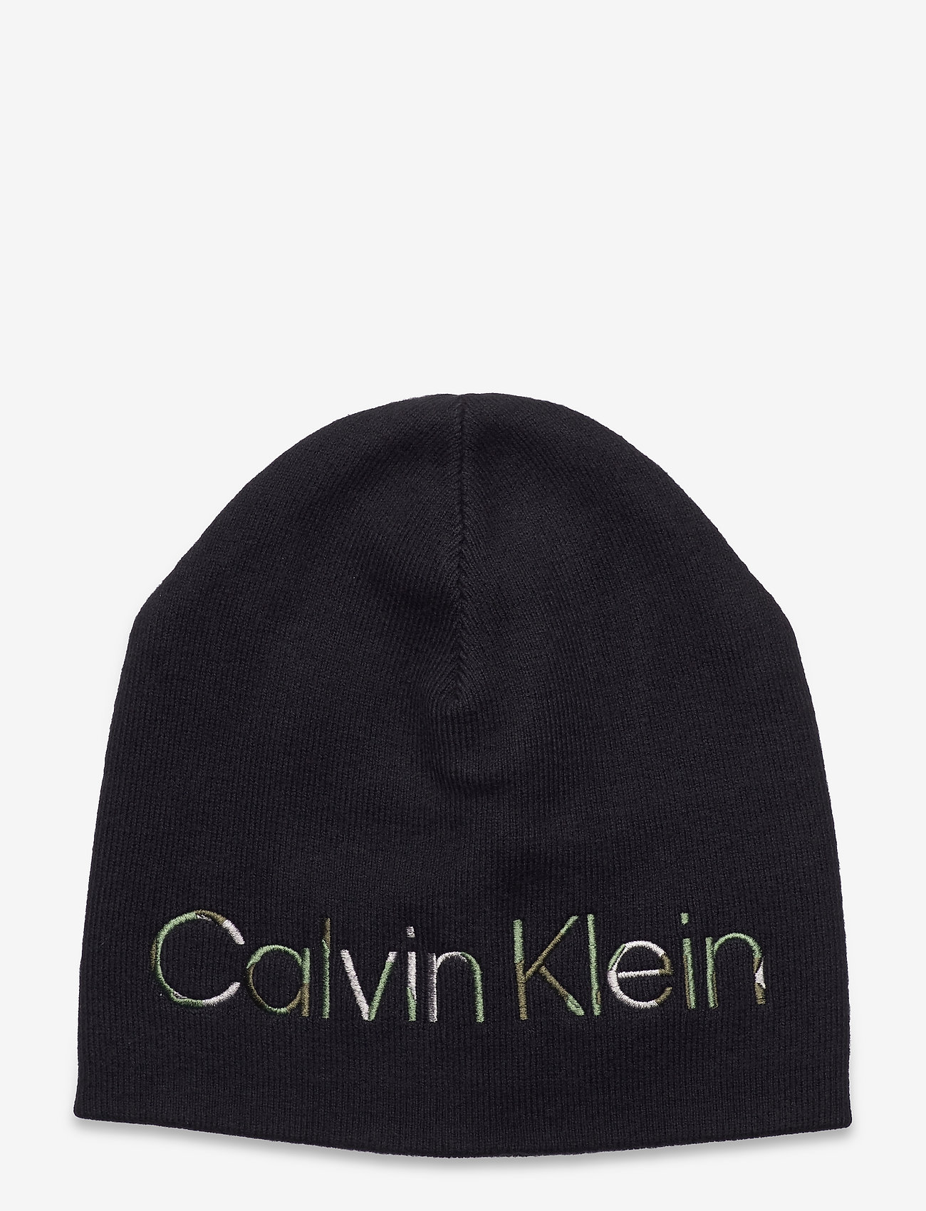 Calvin Klein - GRAPHIC CAMO RIB BEANIE - ck black - 0