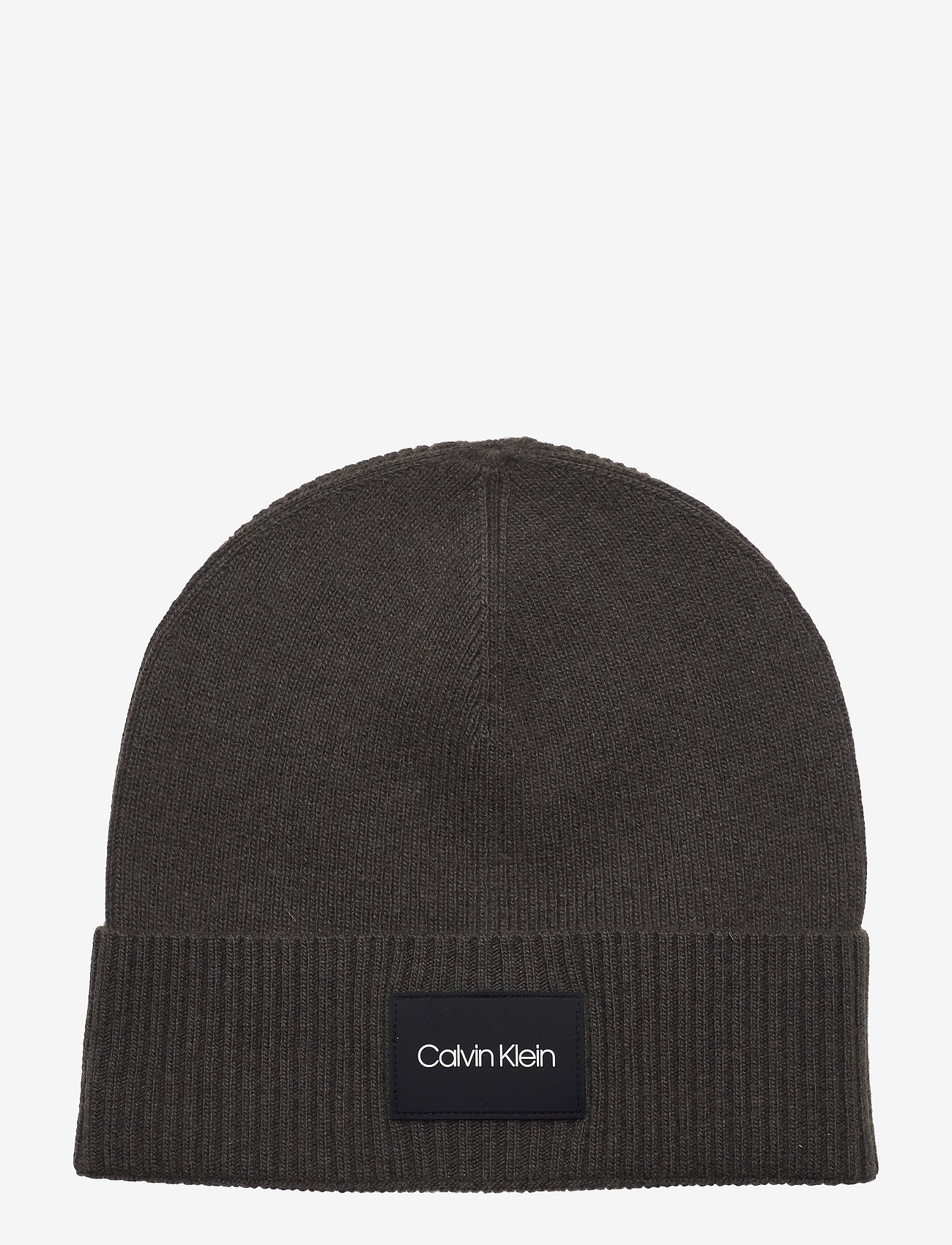 Calvin Klein - RTW PATCH RIB BEANIE - dark olive - 0