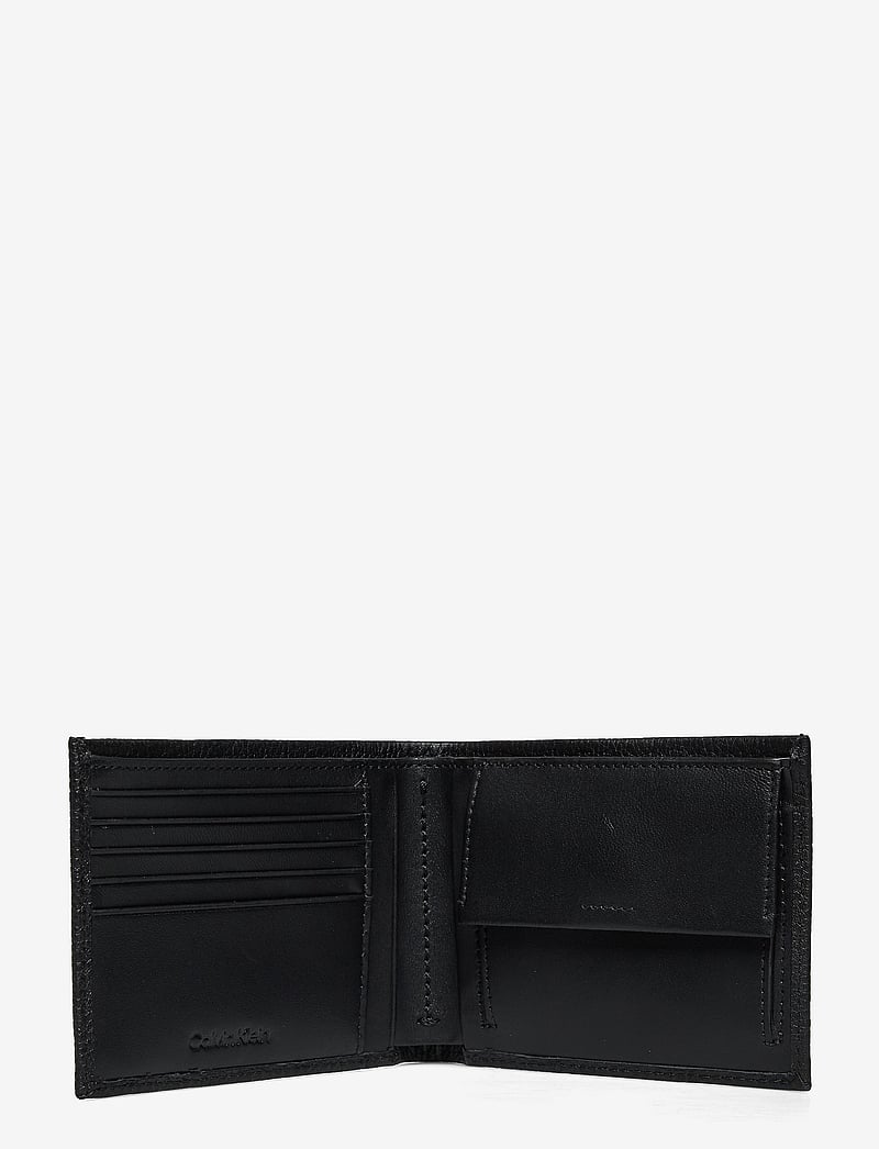 Calvin Klein - WARMTH BIFOLD 5CC W/ COIN L - kaardihoidjad - ck black - 3