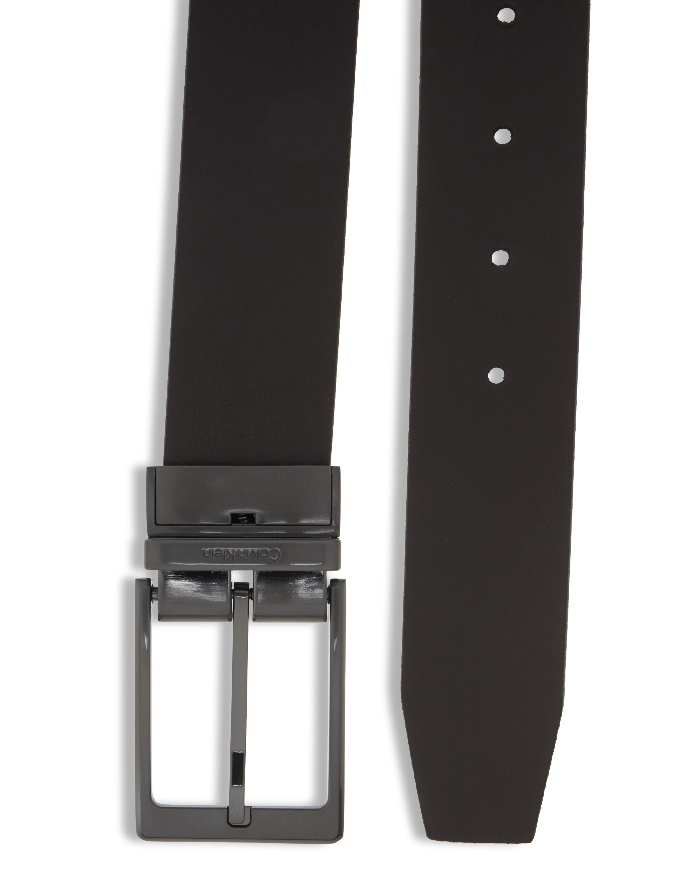Calvin Klein - ADJ/REV CK SLEEK 35MM - black/dark brown - 3