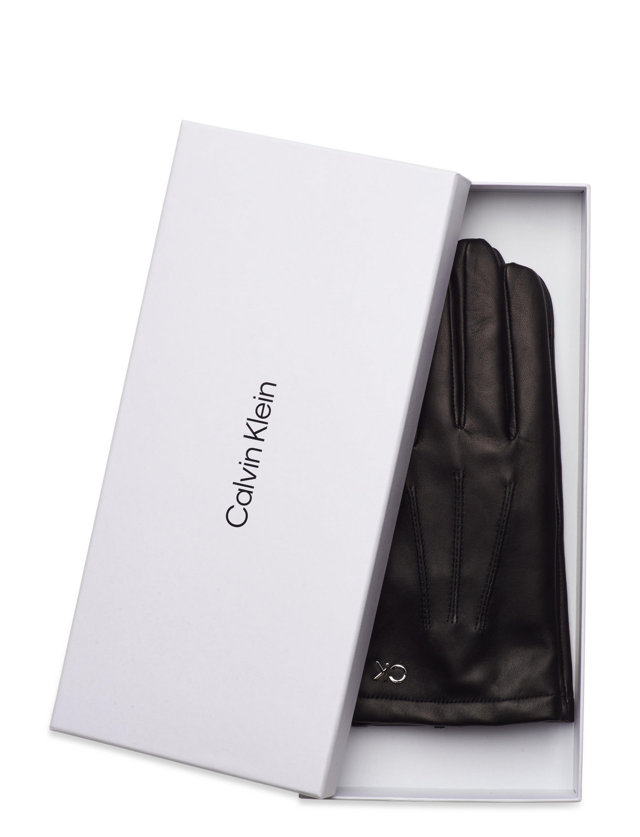 Calvin Klein Ck Metal Gloves Leather W/box Calvin Klein Ck Metal Gloves Leather W/box