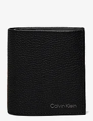 Calvin Klein - WARMTH TRIFOLD 6CC W/COIN - piniginės - ck black - 0