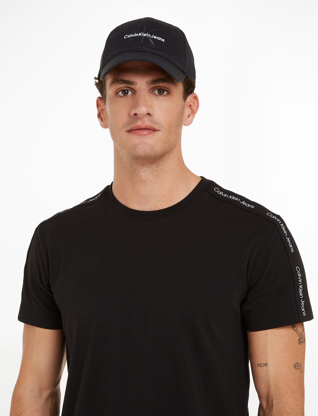Calvin klein monogram sales cap