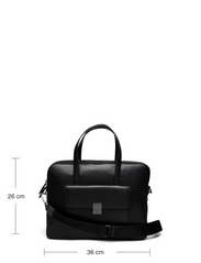 Calvin Klein - ICONIC PLAQUE LAPTOP BAG - tietokonelaukut - ck black - 4