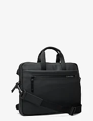 Calvin Klein - RUBBERIZED SLIM CONV LAPTOP BAG - laptoptaschen - ck black - 2