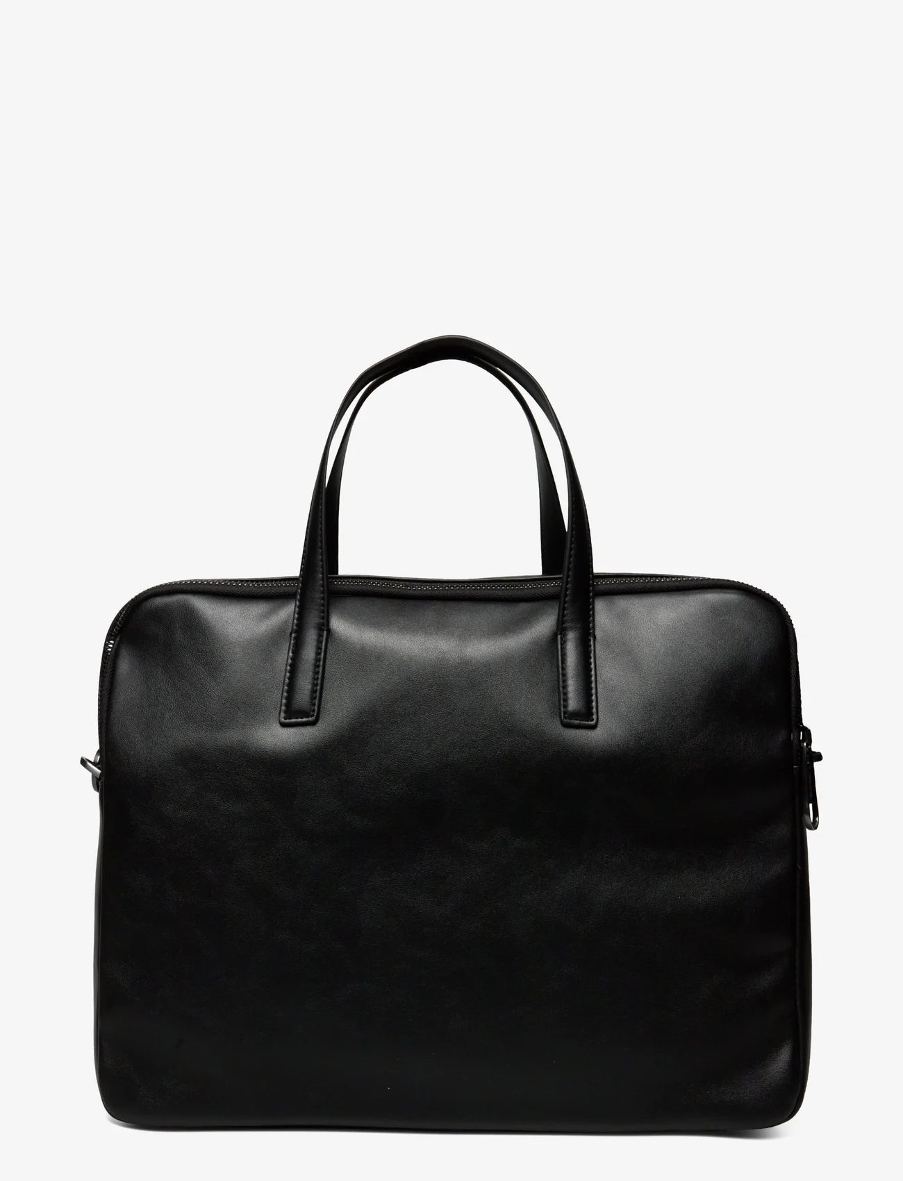 Calvin Klein - CK ELEVATED PU 2G LAPTOP BAG - laptop bags - ck black smooth - 1