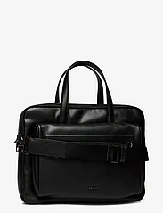 Calvin Klein - CK ELEVATED PU 2G LAPTOP BAG - laptop bags - ck black smooth - 2