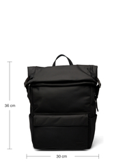 Calvin Klein - MULTI PCKT NYLON FLAP BP - backpacks - ck black - 4