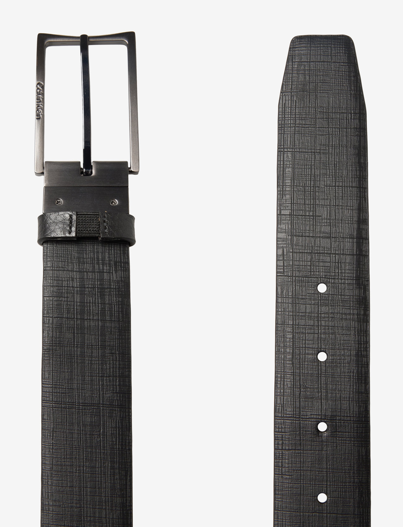 Calvin Klein - ADJ/REV SLIM FRAME TEX 35MM - black pebble/black check - 2